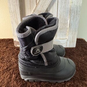 Kamik Snowbug Black Winter Fur Lined Snow Boots Toddler Boys
Size 8